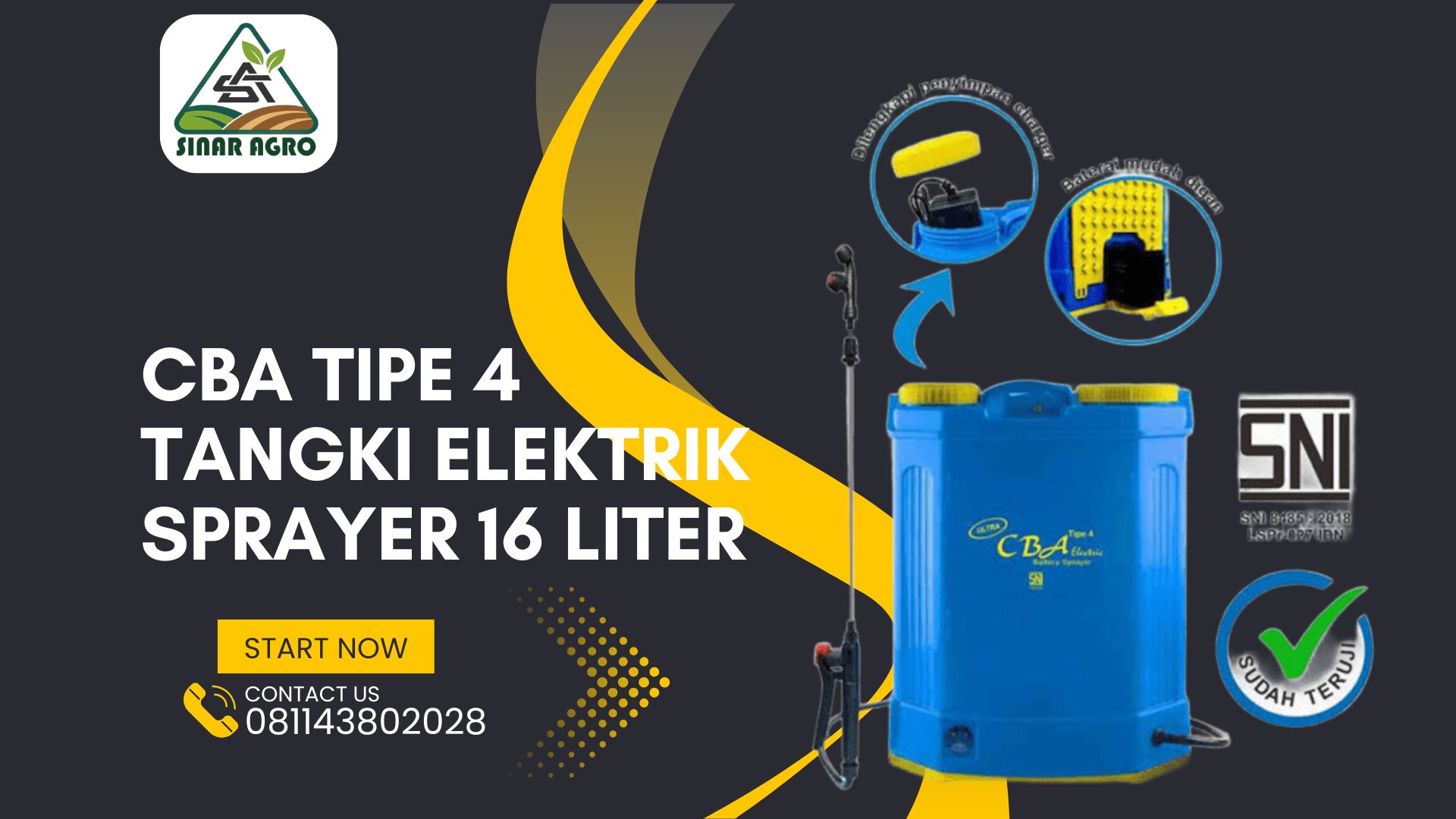 Sprayer Tanaman Elektrik CBA 4 