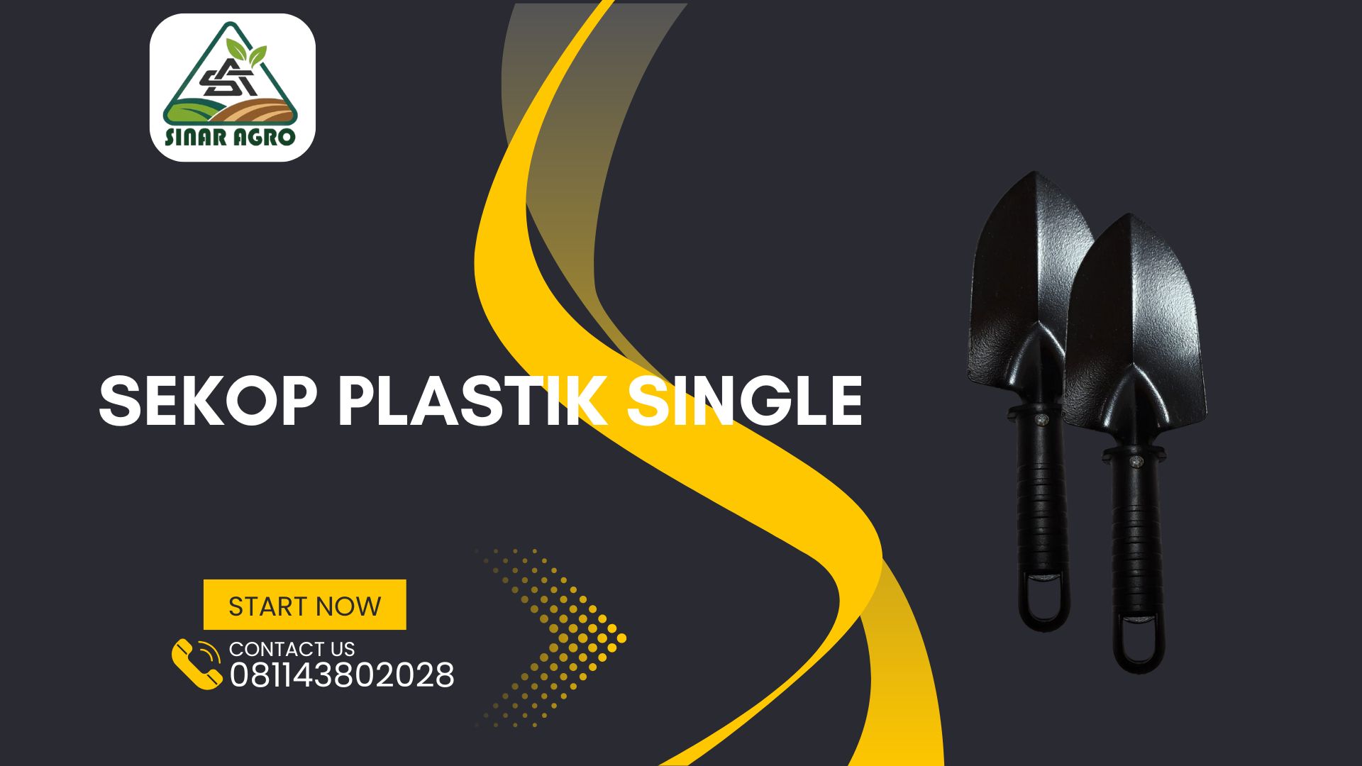 Sekop Plastik Single