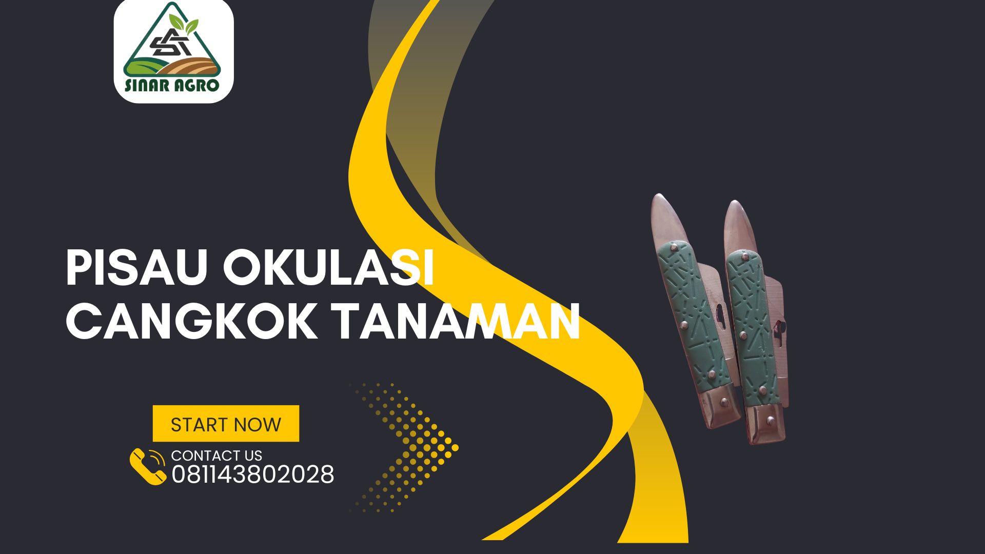 Pisau Okulasi Cangkok Tanaman