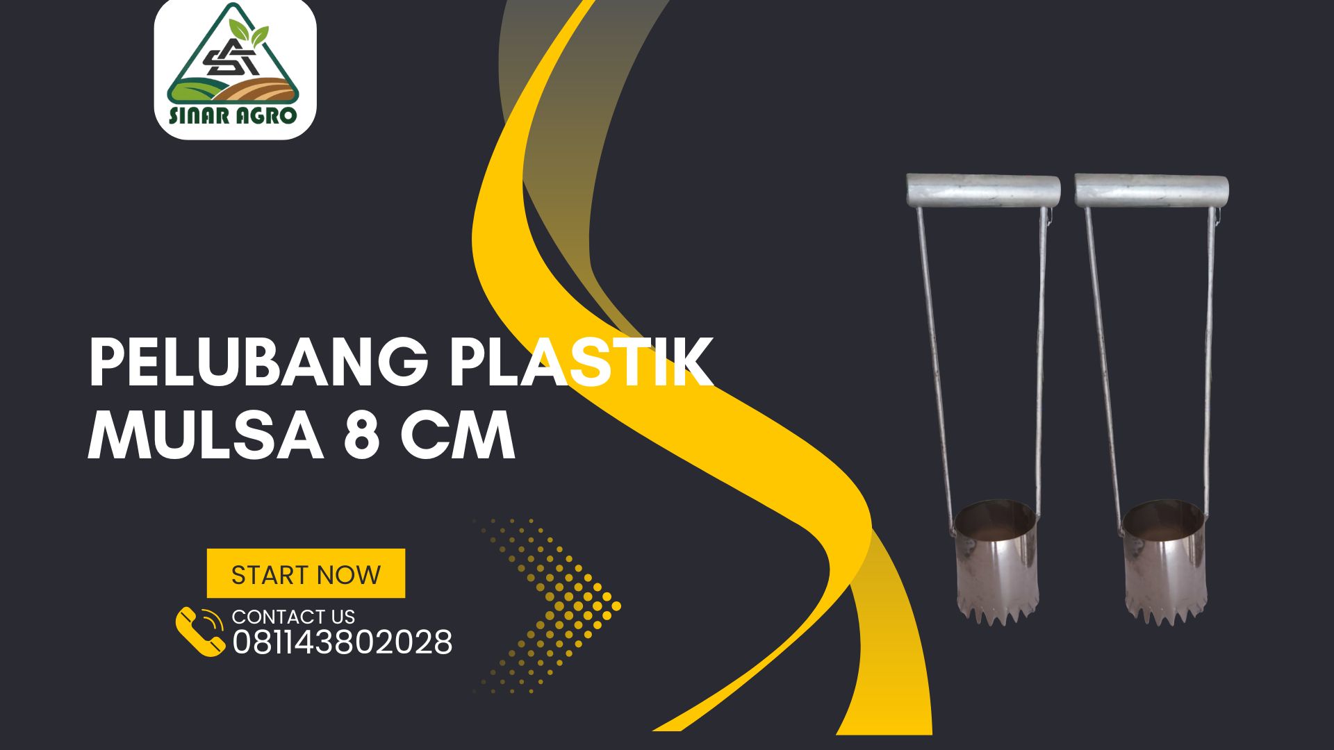 Pelubang Plastik Mulsa 8 cm